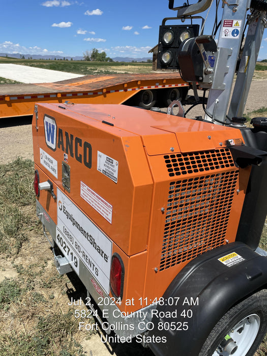 2024 Wanco WLTT-4MM4K Diesel, Deep Sea Controller, Shore Power Plug, Auto Start, (4) 350W LED Floodlights, 4kW Generator, 60 Gal Fuel Tank, 2" Ball, T3