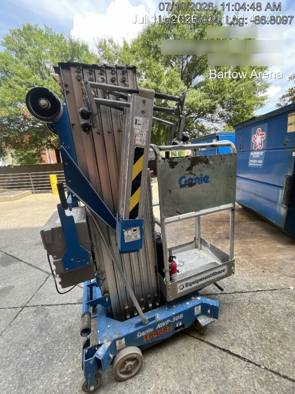 2021 GENIE AWP-30S DC
