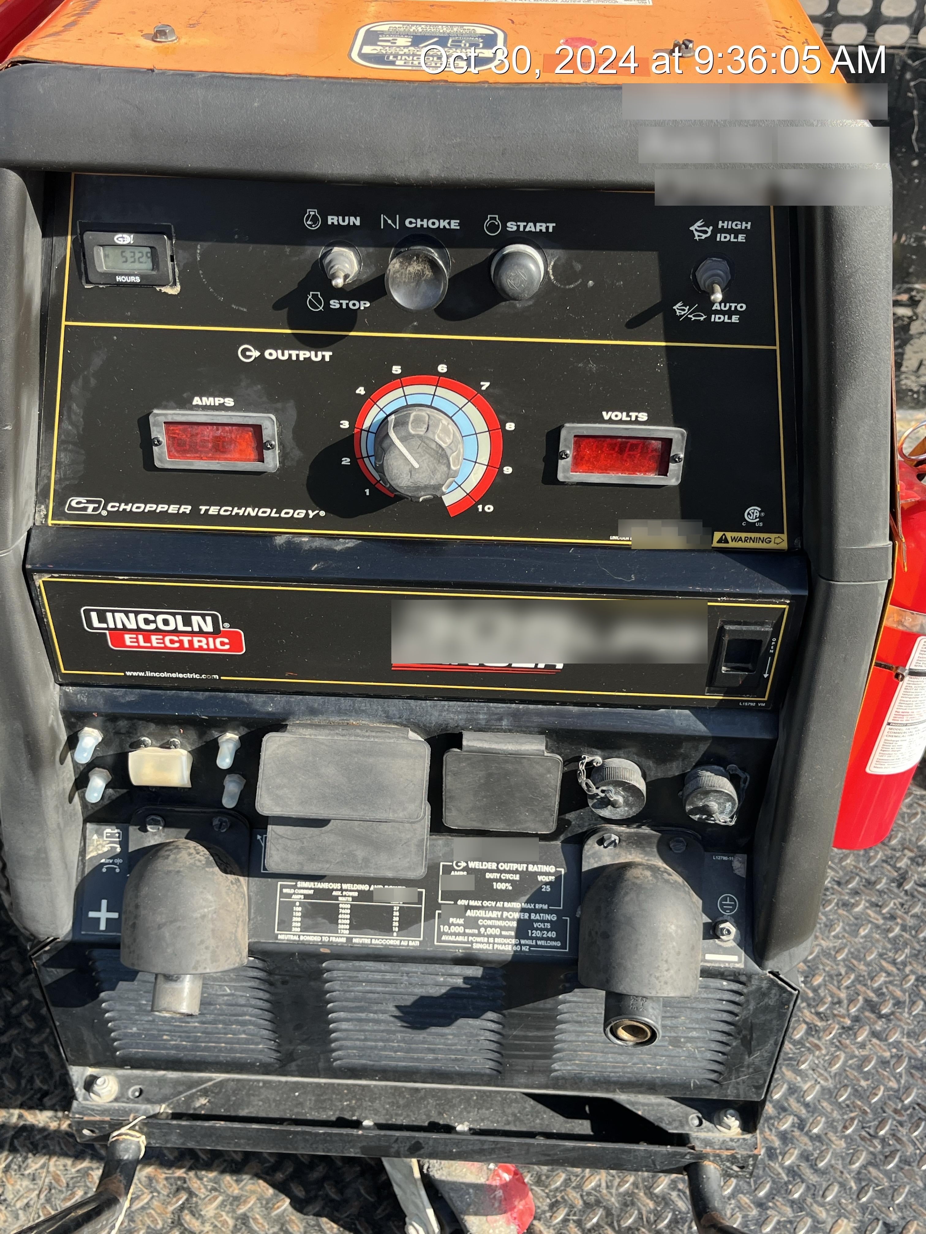 2020 Lincoln Electric Ranger 305 LPG Kohler Engine, One-Pak