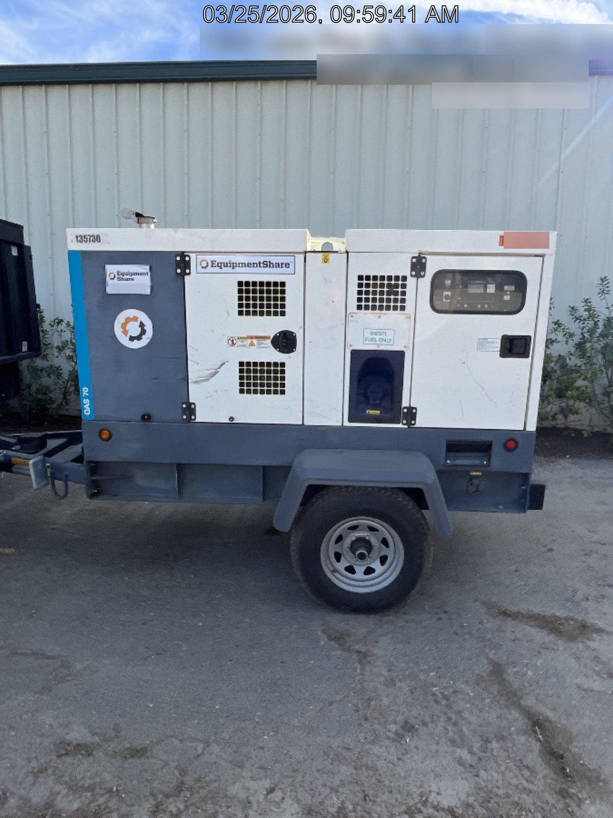 2021 ATLAS COPCO QAS 70
