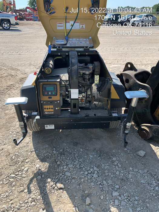 2022 Allmand NLV3GR (4) LED Light Fixture 350W, 23' Vertical Mast, 3kW Prime, Towable, Deep Sea L401, Leveling Jacks, Yanmar T4F 5.8hp