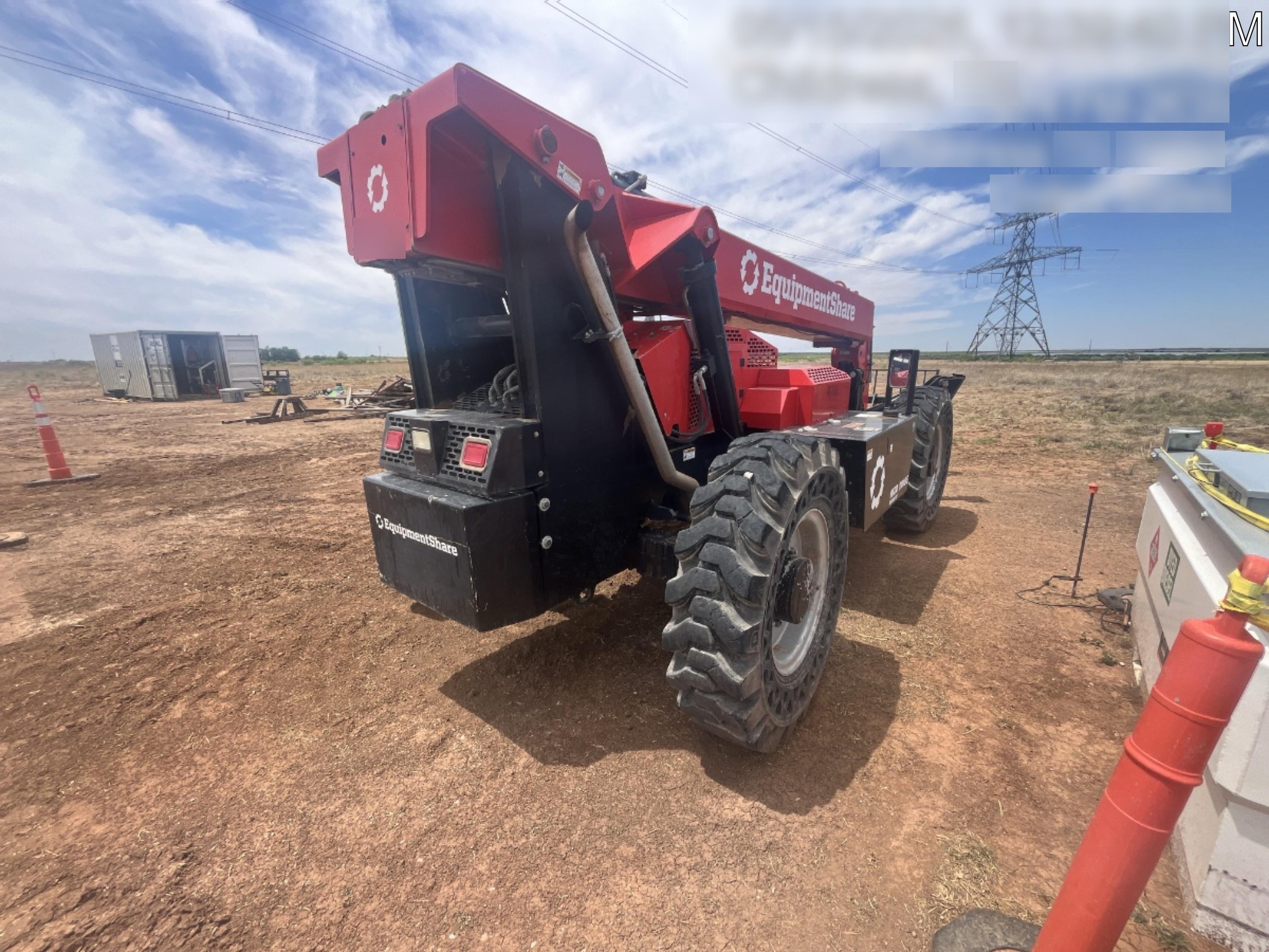 2020 Manitou MTA10055 Cab/Heat/Air, 120 HP, Solid Tires, Work Lights, Lift Hook, Auxiliary Hydraulics w/66" Carriage and 60" Forks
