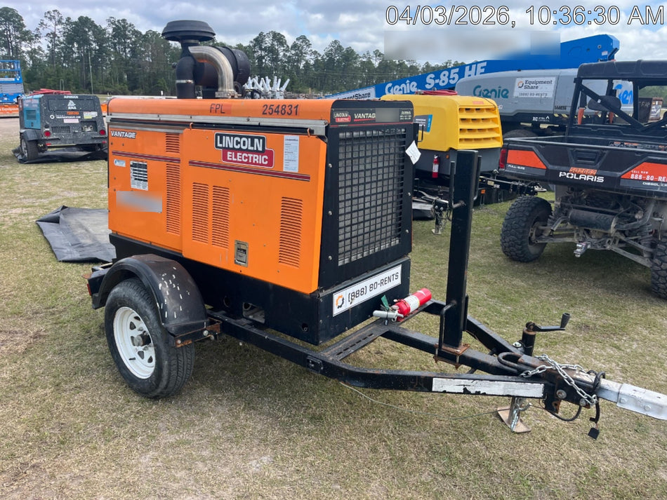 2022 Lincoln Electric Vantage 549X Crosslink Technology, Trailer Mounted, ES Decals, T3