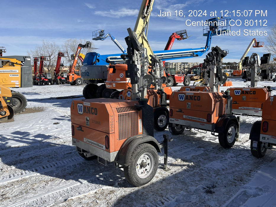 2023 Wanco WLTT-4MM4K Diesel, Deep Sea Controller, Shore Power Plug, Auto Start, (4) 350W LED Floodlights, 4kW Generator, 60 Gal Fuel Tank, 2" Ball, T3