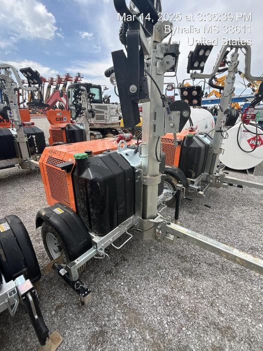 2024 Wanco WLTT-4MM4K Diesel, Mitsubishi L2E, 9.0HP @1800 rpm, Deep Sea Controller, Shore Power Plug, Auto Start, (4) 350W LED Floodlights, 4kW Generator, 60 Gal Fuel Tank, 2" Ball, T3