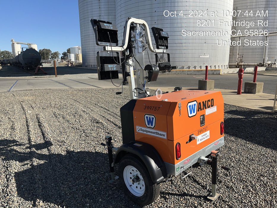 2024 Wanco WLTT-4MM4K Diesel, Deep Sea Controller, Shore Power Plug, Auto Start, (4) 350W LED Floodlights, 4kW Generator, 60 Gal Fuel Tank, 2" Ball, T3