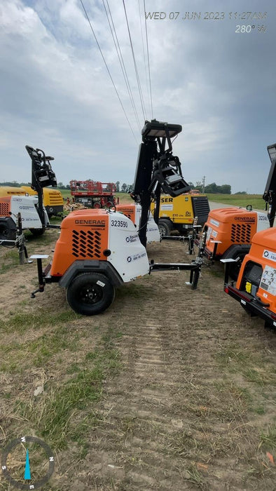 2023 Generac MLT2 Diesel, Flex Switch 120V Input, Powerzone Controller, (4) 320W LED Lights, 4kW Generator, 39.9 Gal Fuel Tank, 2" Ball, T3