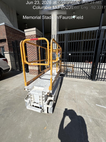 Custom Equipment HB-1430 Hy-Brid Scissor Lift
Platform capacity up to 670 lbs
Working height up to 20 ft
Weighs under 1,700 lbs
Non-marking wheels