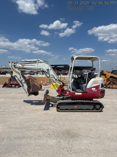 2019 Takeuchi TB240 Takeuchi TB240 Canopy w/Rubber Tracks, Auxiliary Hydraulics, Manual QC, Hydraulic Thumb, 12/18/24" Buckets