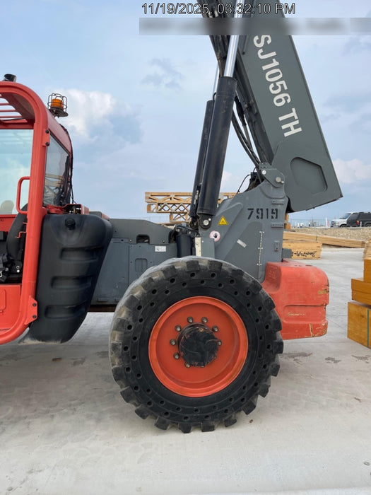 2018 Skyjack SJ1056 TH Skyjack 1056 TH Telehandler w/Open ROPS, Work Lights/Beacon, Solid Tires, 60" Carriage and Forks