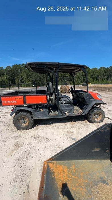 2022 Kubota RTV-X1140W-H Plastic Canopy, Windshield Acrylic Clear, LED Strobe Light, Wire Harness Kit, Back up Alarm