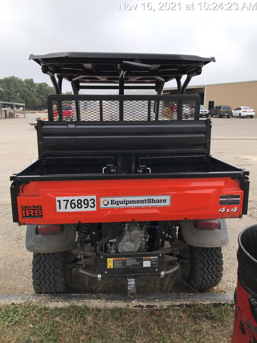 2021 Kubota RTV-X1140W-H Plastic Canopy, Windshield Acrylic Clear, LED Strobe Light, Wire Harness Kit, Back up Alarm