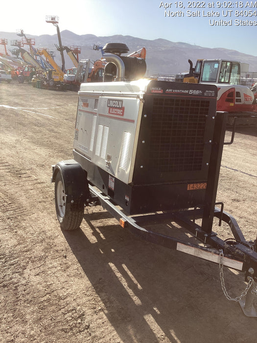 2021 Lincoln Electric Air Vantage 566 Air Vantage 566X Ready Pak 3 (includes trailer, cable rack, fender light kit); no telematics