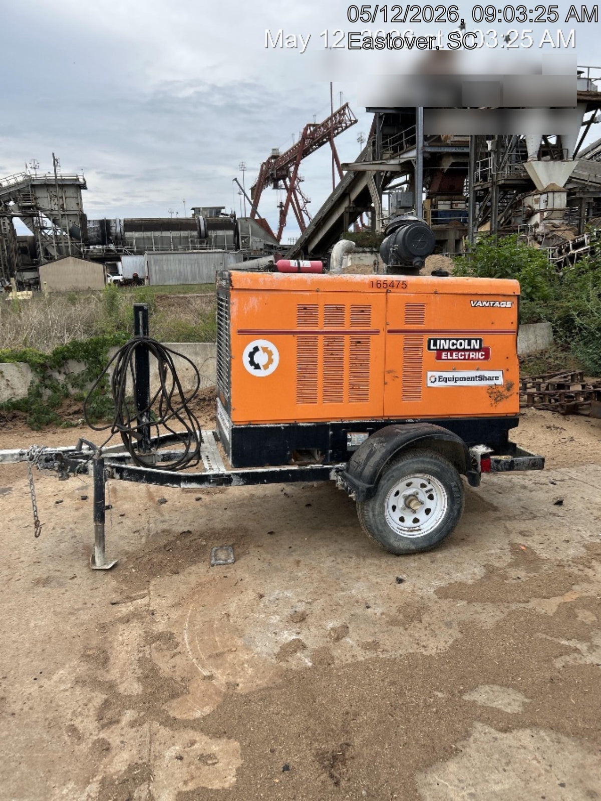 2021 Lincoln Electric Vantage 549X Ready Pak 3, ORANGE (includes trailer, cable rack, fender light kit)
