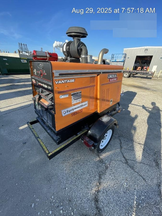 2021 Lincoln Electric Vantage 549X Ready Pak 3, ORANGE (includes trailer, cable rack, fender light kit)