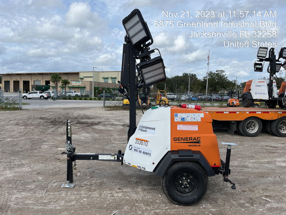 2023 Generac MLT2 Diesel, Flex Switch 120V Input, Powerzone Controller, (4) 320W LED Lights, 4kW Generator, 39.9 Gal Fuel Tank, 2" Ball, T3