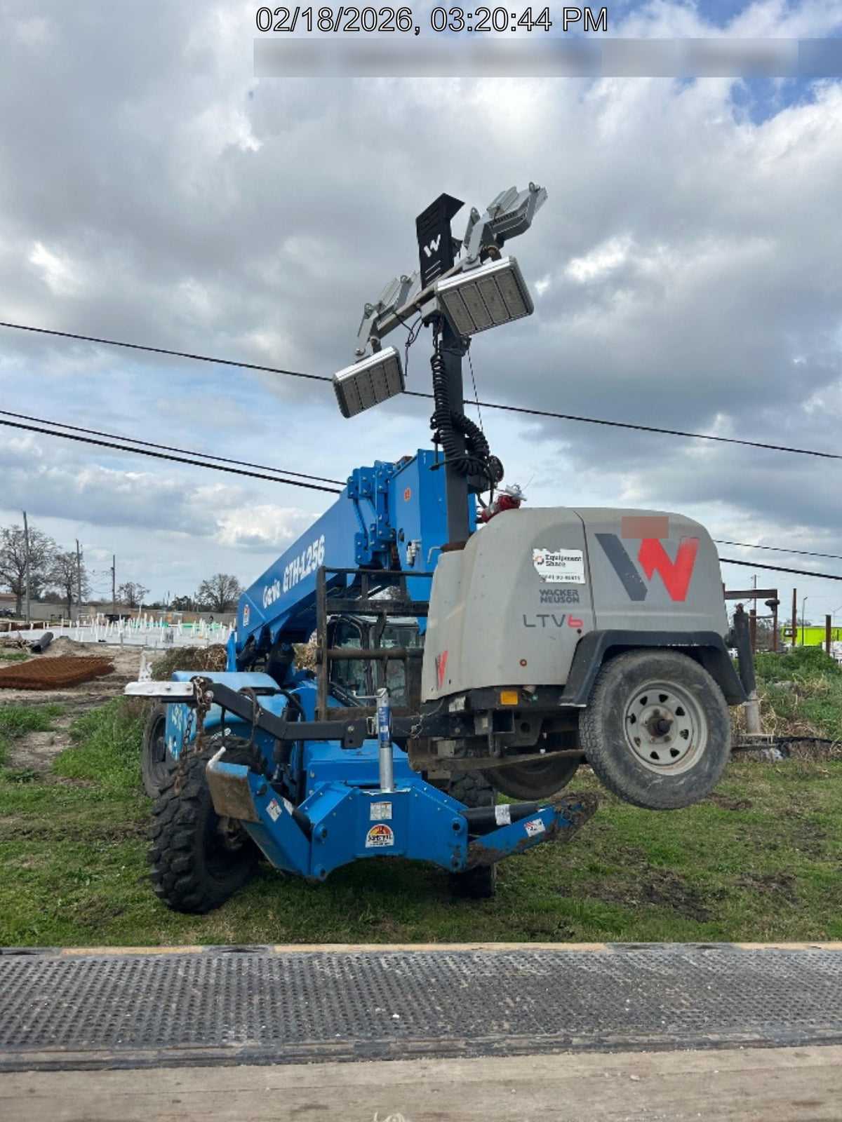 2022 Allmand NLV3GR (4) LED Light Fixture 350W, 23' Vertical Mast, 3kW Prime, Towable, Deep Sea L401, Leveling Jacks, Yanmar T4F 5.8hp