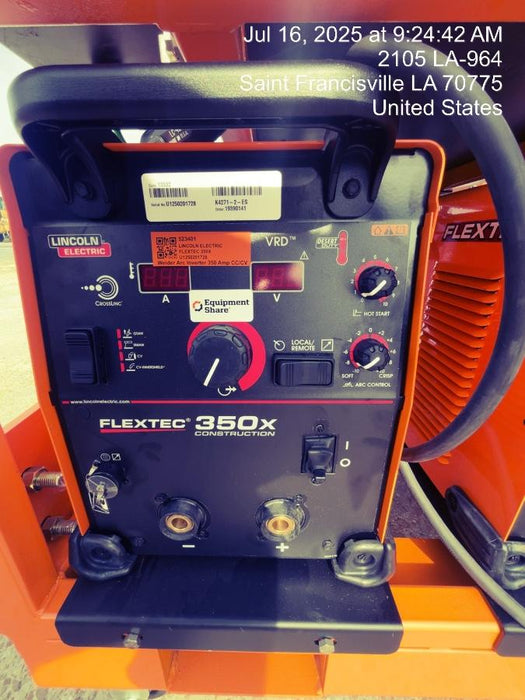 2025 LINCOLN ELECTRIC FLEXTEC 350X