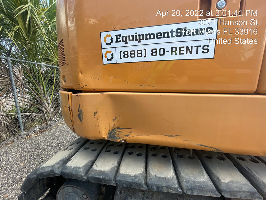 2015 Case CX80C CLOSED CAB, A/C,RUBBER TRACKS PADS,7'-2" ARM,THUMB