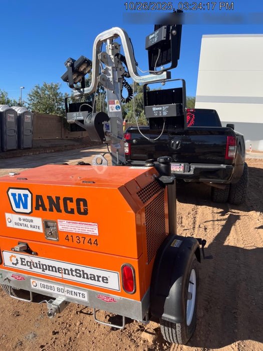 2024 Wanco WLTT-4MM4K Diesel, Deep Sea Controller, Shore Power Plug, Auto Start, (4) 350W LED Floodlights, 4kW Generator, 60 Gal Fuel Tank, 2" Ball, T3