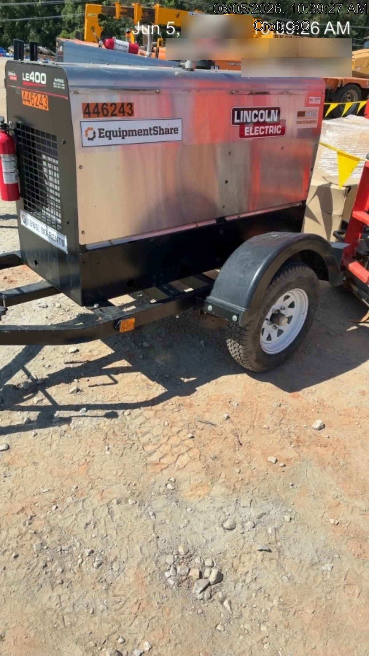 2024 Lincoln Electric LE400 Kubota V1505, Trlr, Cable Rack, Light Kit, ES Decals, T3