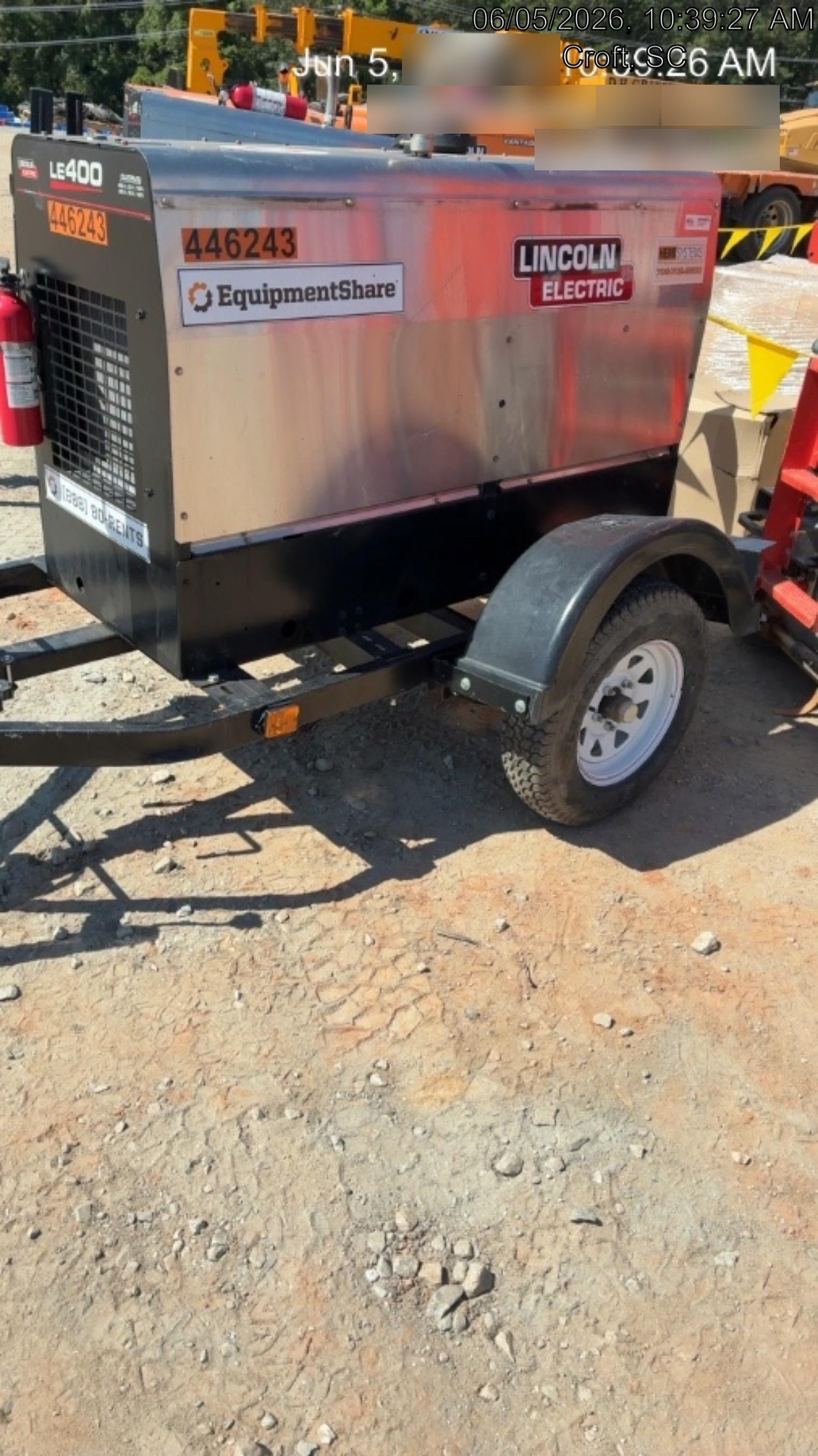 2024 Lincoln Electric LE400 Kubota V1505, Trlr, Cable Rack, Light Kit, ES Decals, T3