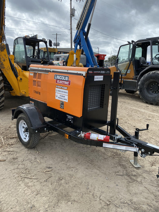2021 Lincoln Electric Vantage 322 Vantage 322 Ready Pak 3 w/ Decals, ORANGE (includes trailer, cable rack, fender light kit) NO Telematics