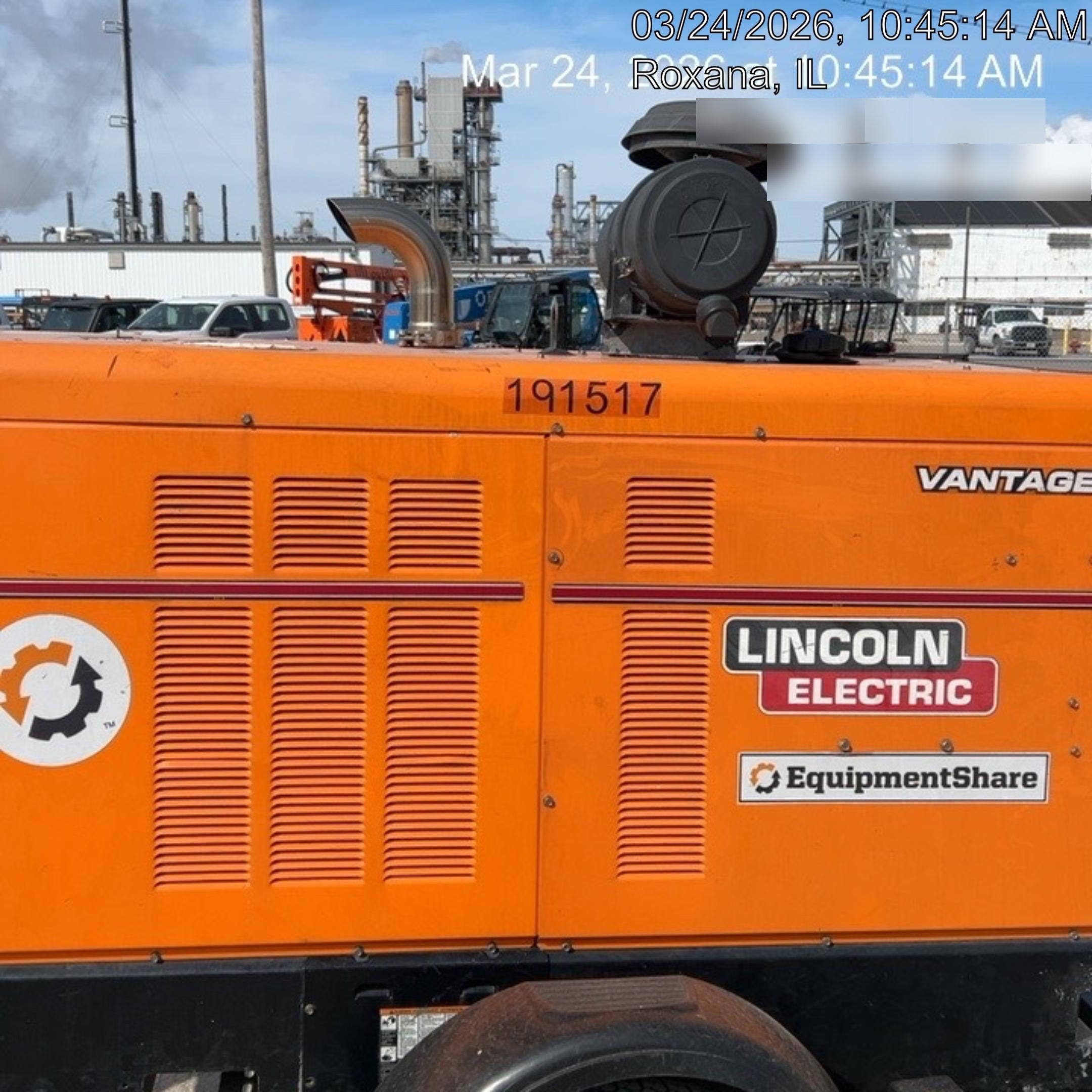 2021 Lincoln Electric Vantage 549X Ready Pak 3, ORANGE (includes trailer, cable rack, fender light kit)