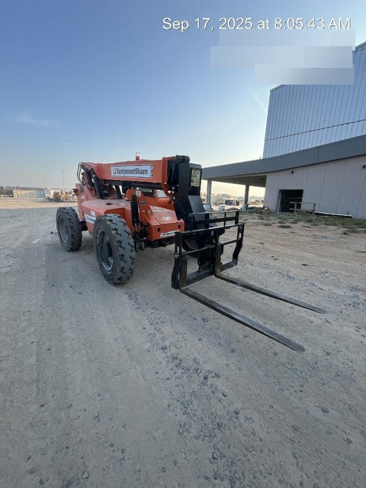 2019 Skytrak 6036 Cab/Heat/Air, Solid Tires, LED Work Lights, Beacon w/50" Carriage, 48" Pallet Forks