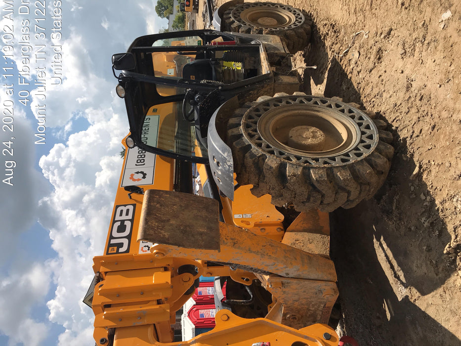 2020 JCB 510-56 Canopy, Solid Tires, Work Lights, Beacon, Aux Hydraulics, Back up Alarm, Lifting Eye, ES Decals