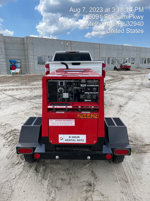2023 Shindaiwa DGW400MDL Kubota D902 Engine, 23 HP, Dual Op Welder, Wire, Arc, Droop Stick, Tig, and CC Stick Functionality, Simulphase, 3 Phase and 1 Phase Gen Output, Single Axle NB Trlr, Slr Trckl Chrg 12V 12W, Fire Ext