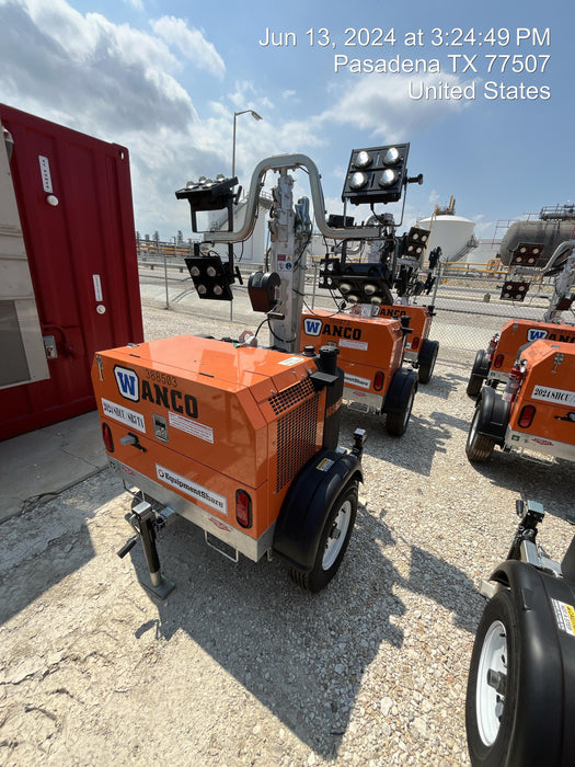 2024 Wanco WLTT-4MM4K Diesel, Deep Sea Controller, Shore Power Plug, Auto Start, (4) 350W LED Floodlights, 4kW Generator, 60 Gal Fuel Tank, 2" Ball, T3