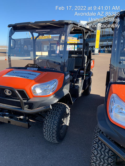 2022 Kubota RTV-X1140W-H Plastic Canopy, Windshield Acrylic Clear, LED Strobe Light, Wire Harness Kit, Back up Alarm