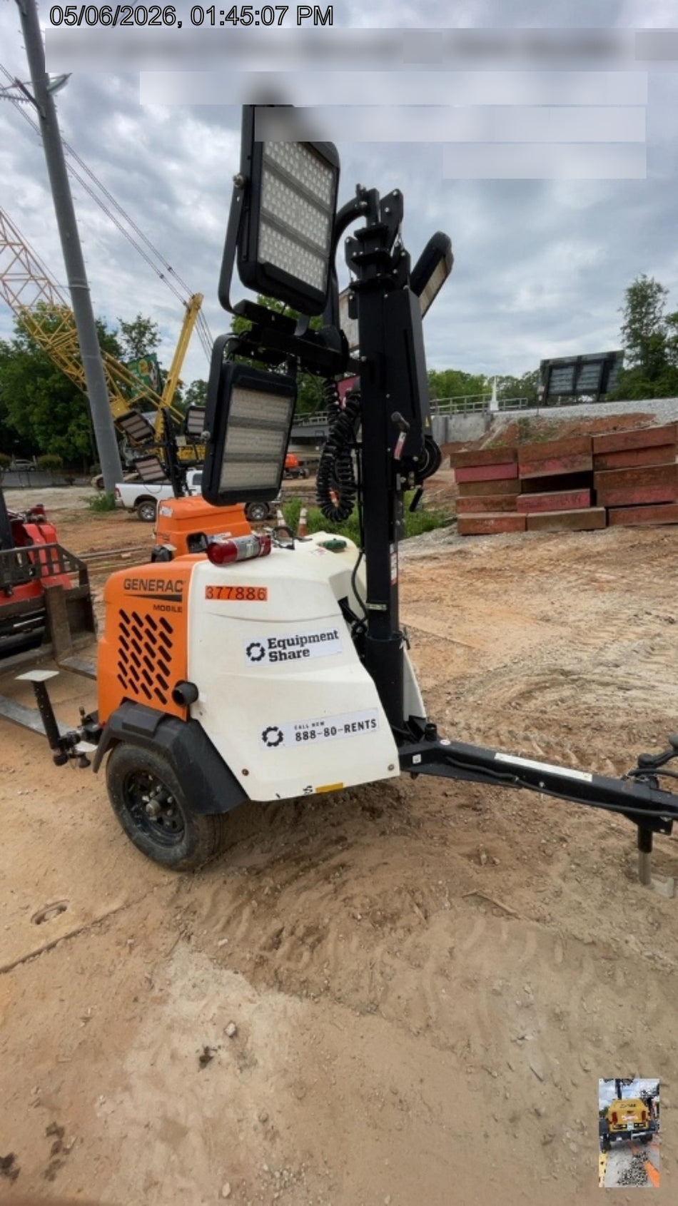 2023 Generac MLT2 Diesel, Flex Switch 120V Input, Powerzone Controller, 
(4) 320W LED Lights, 4kW Generator, 39.9 Gal Fuel Tank, 2" Ball, T3