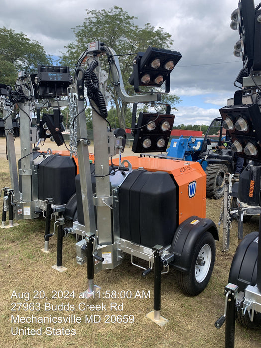 2024 Wanco WLTT-4MM4K Diesel, Deep Sea Controller, Shore Power Plug, Auto Start, (4) 350W LED Floodlights, 4kW Generator, 60 Gal Fuel Tank, 2" Ball, T3