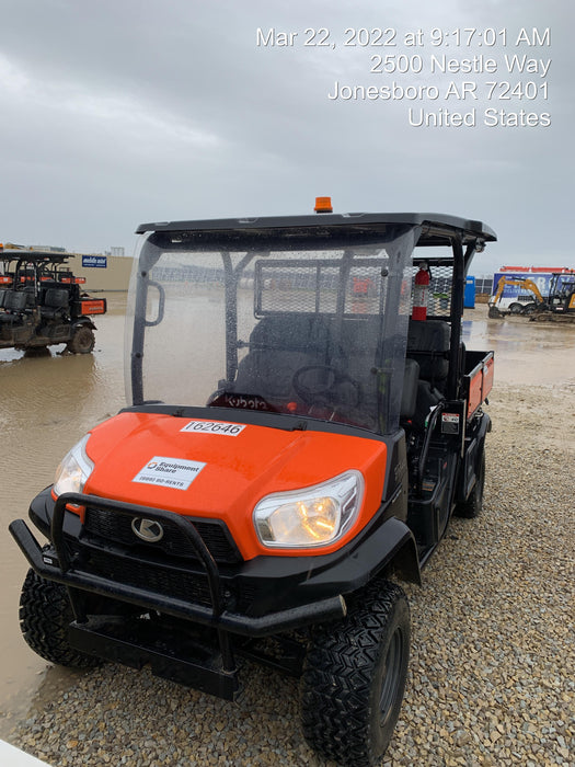 2021 Kubota RTV-X1140W-H Plastic Canopy, Windshield Acrylic Clear, LED Strobe Light, Wire Harness Kit, Back up Alarm