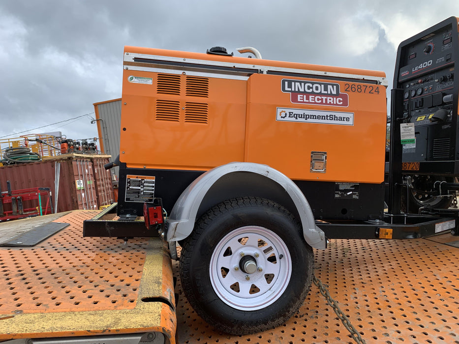 2022 Lincoln Electric LE400 Kubota V1505, Trlr, Cable Rack, Light Kit, ES Decals, T3