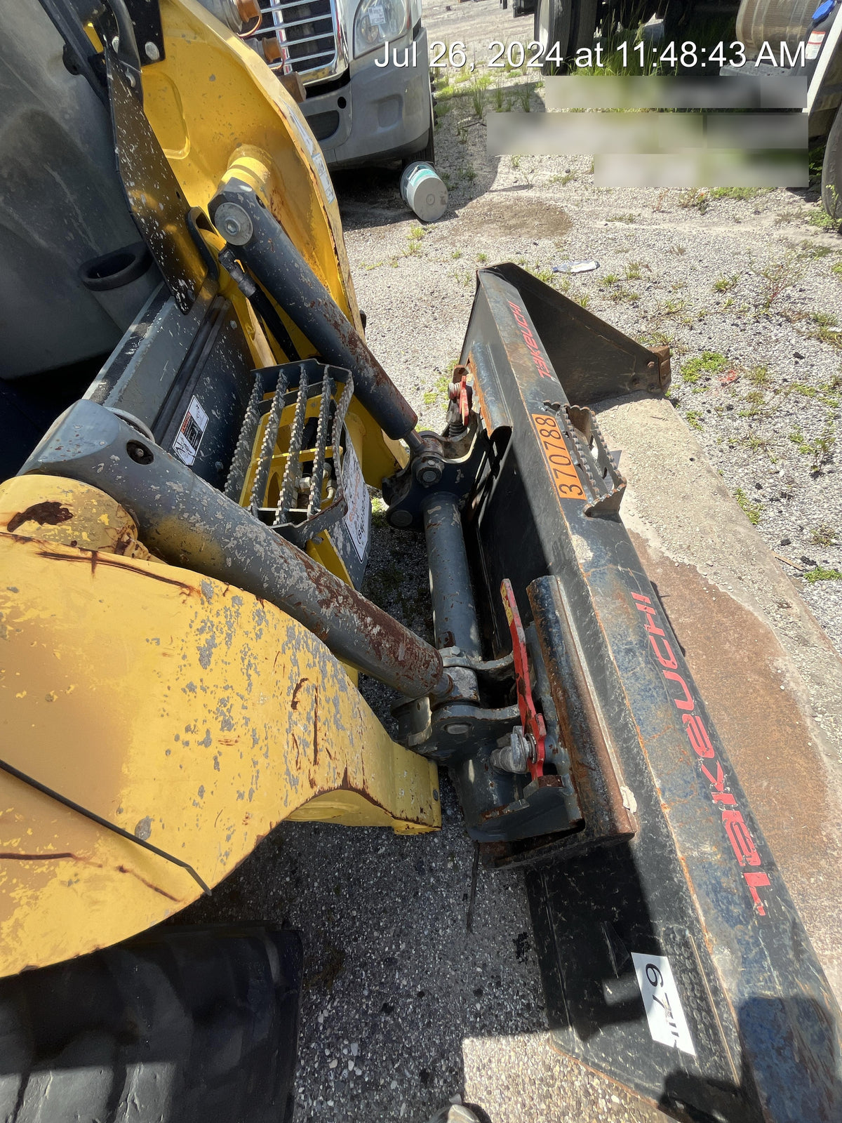 Wacker Neuson SW24 SW24 8k Wheeled Skid Loader, open ROPS, 75" Bucket LP w/ smooth bolt on edge, 72” Angle broom w/universal controller 8 pin