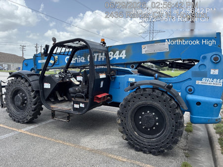 2018 Genie GTH-844 Genie GTH-844 w/ROPS, Work Lights, Solid Tires, RH Cab Mesh, Beacon, 60" Carriage and Forks