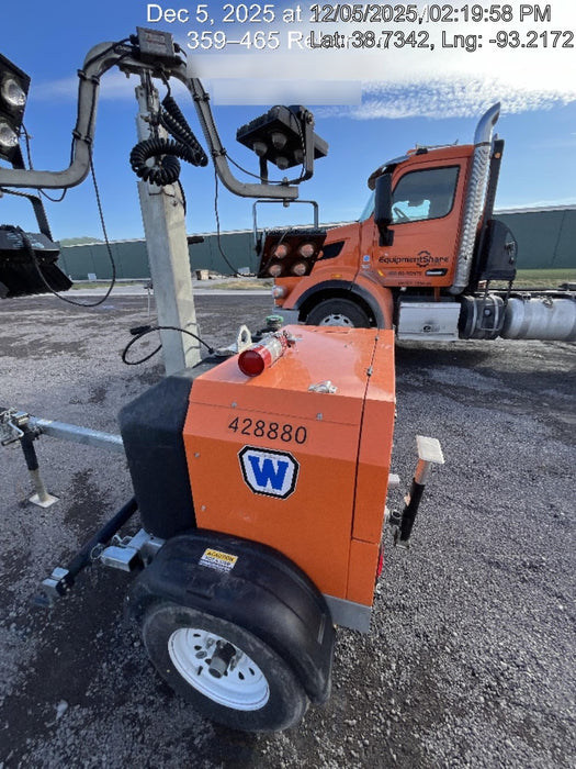 2024 Wanco WLTT-4MM4K Diesel, Deep Sea Controller, Shore Power Plug, Auto Start, (4) 350W LED Floodlights, 4kW Generator, 60 Gal Fuel Tank, 2" Ball, T3
