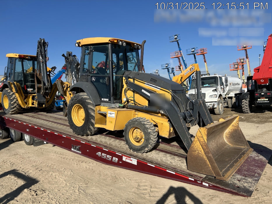 2020 John Deere 310LEP Cab/Heat/Air, 4WD, Standard Stick, Pilot Controls, 2 Way Hydraulics, TAG Manual QC