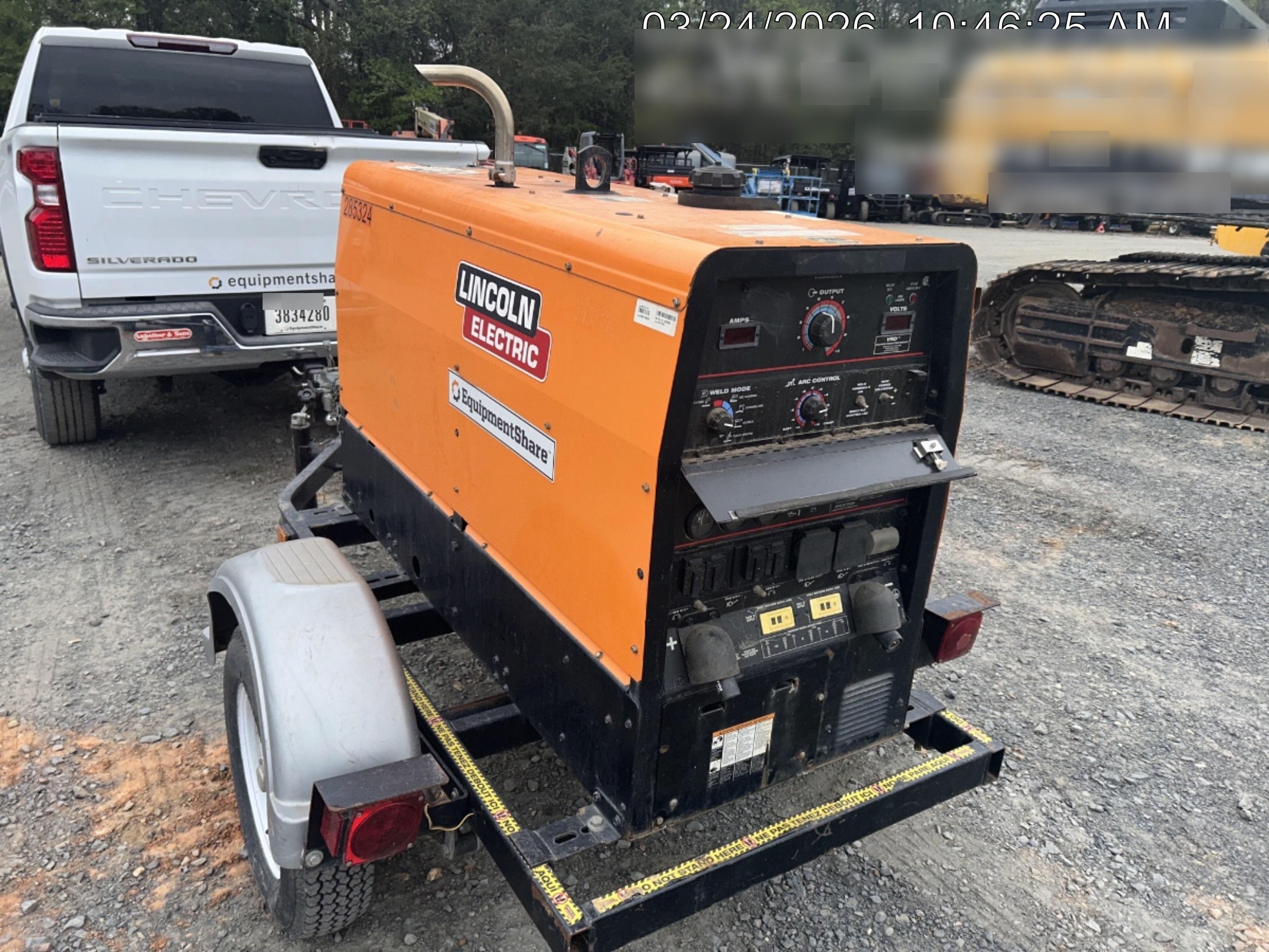 2022 Lincoln Electric LE400 Kubota V1505, Trlr, Cable Rack, Light Kit, ES Decals, T3