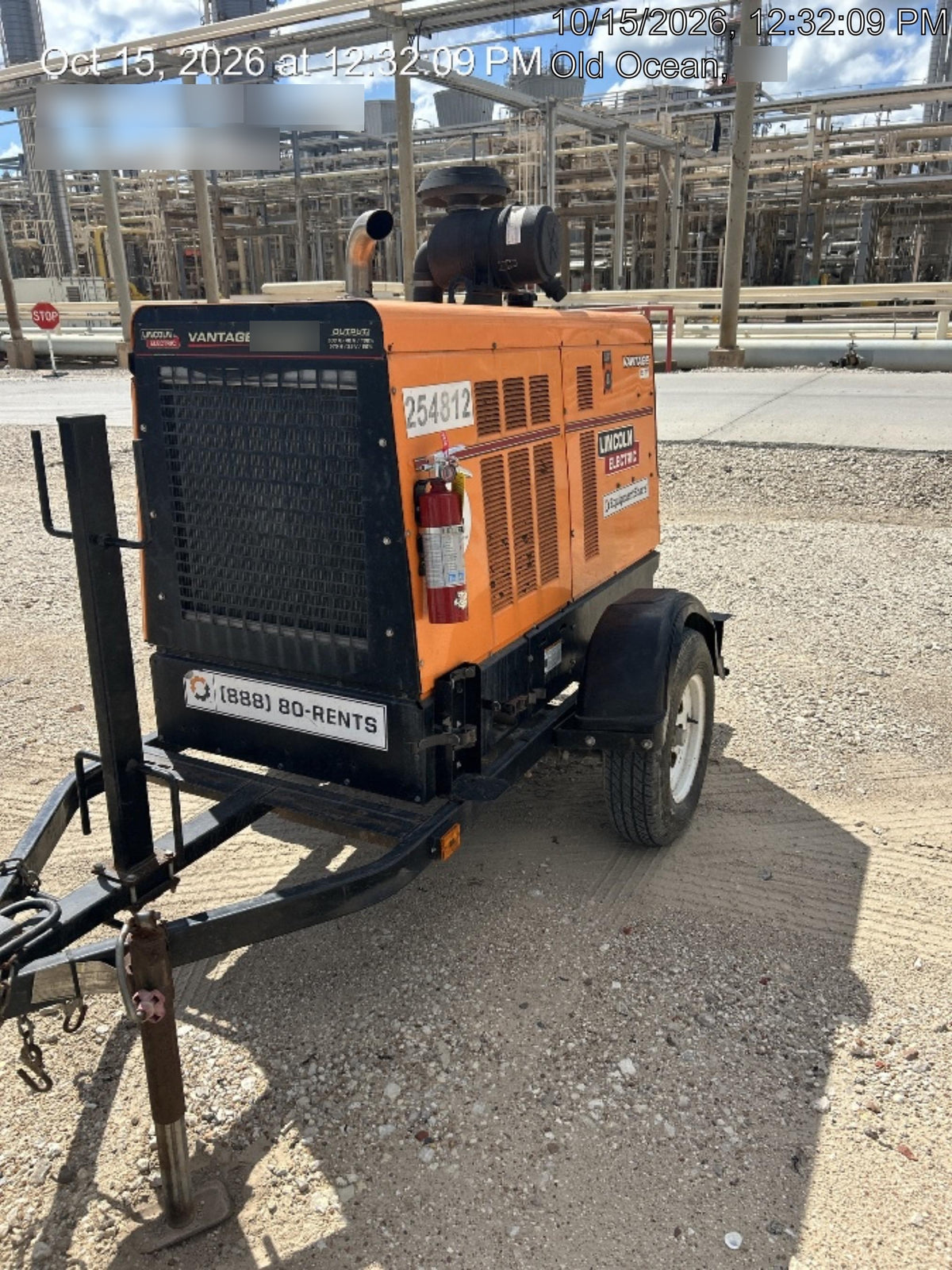 2022 Lincoln Electric Vantage 549X Crosslink Technology, Trailer Mounted, ES Decals, T3