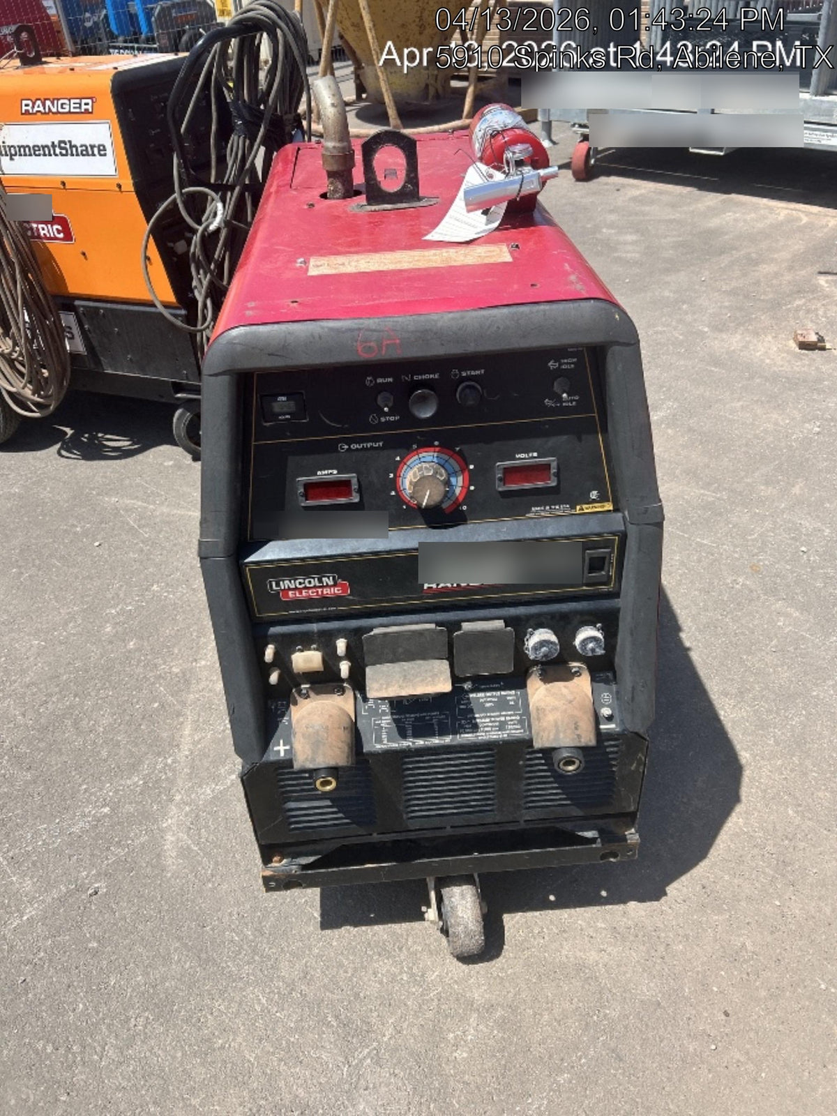 2020 Lincoln Electric Ranger 305 LPG Kohler Engine, One-Pak