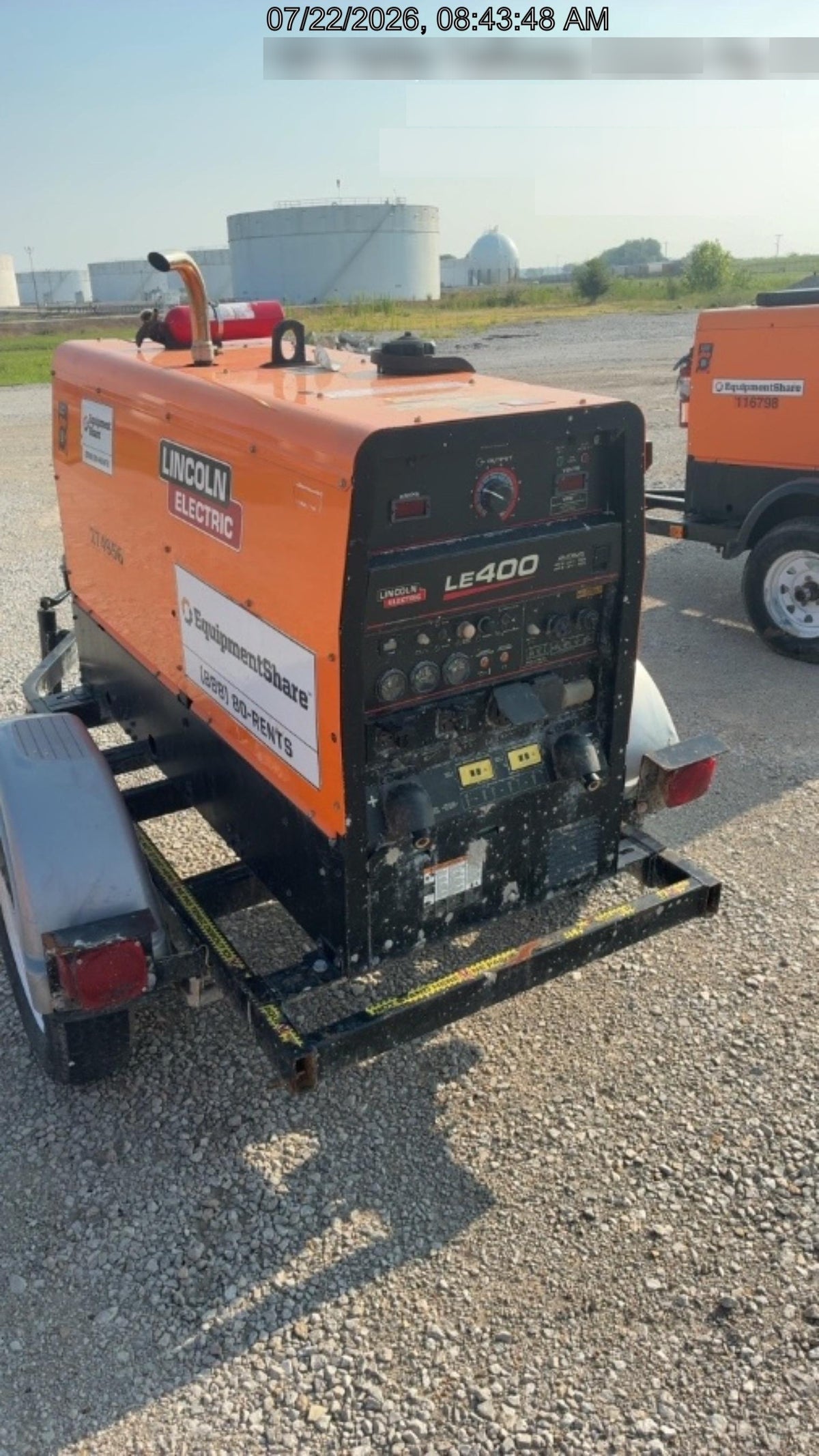 2022 Lincoln Electric LE400 Kubota V1505, Trlr, Cable Rack, Light Kit, ES Decals, T3