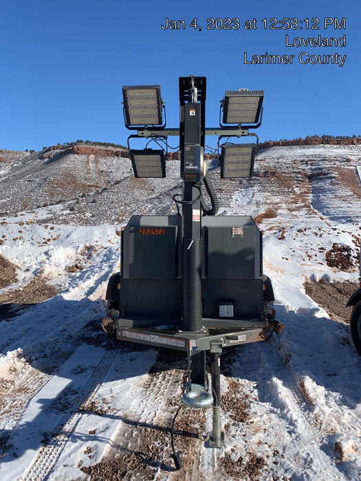 2022 Wacker Neuson LTW20Z1 Isuzu Dsl. Engine, 23' Mast, (4) 300W LED Lights, CWK, Programmable Dawn to Dusk, 360 Deg. Rotation, 57 Gal. Tank, Trailer Mounted