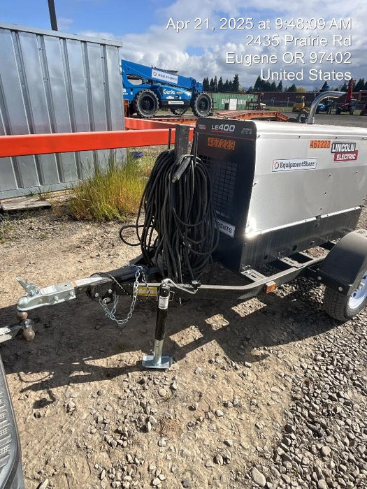 2024 Lincoln Electric LE400 Kubota V1505, Trlr, Cable Rack, Light Kit, ES Decals, T3