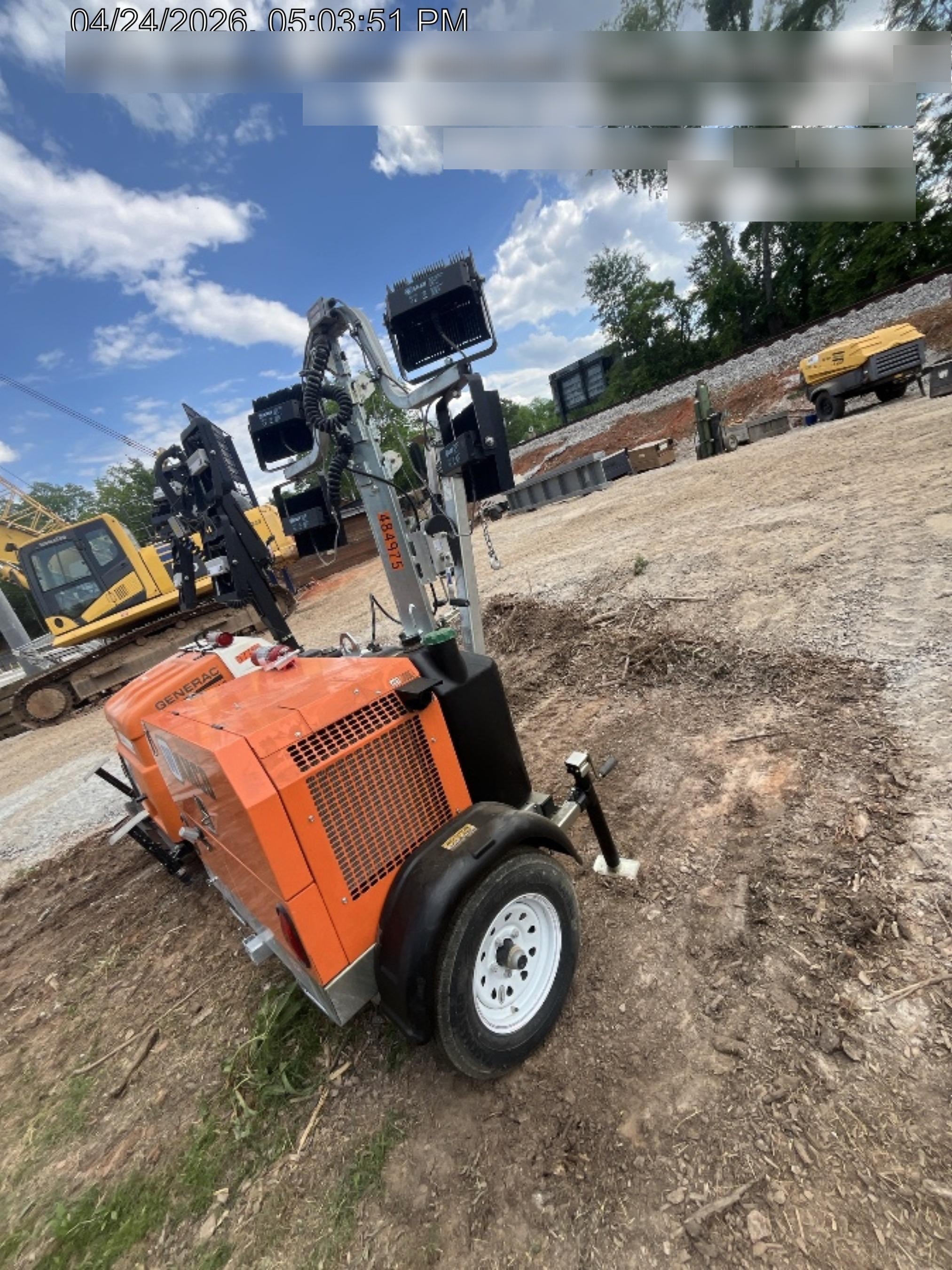 2025 Wanco WLTT-4MM4K Diesel, Mitsubishi L2E, 9.0HP @1800 rpm, Deep Sea Controller, Shore Power Plug, Auto Start, (4) 350W LED Floodlights, 4kW Generator, 60 Gal Fuel Tank, 2" Ball, T3