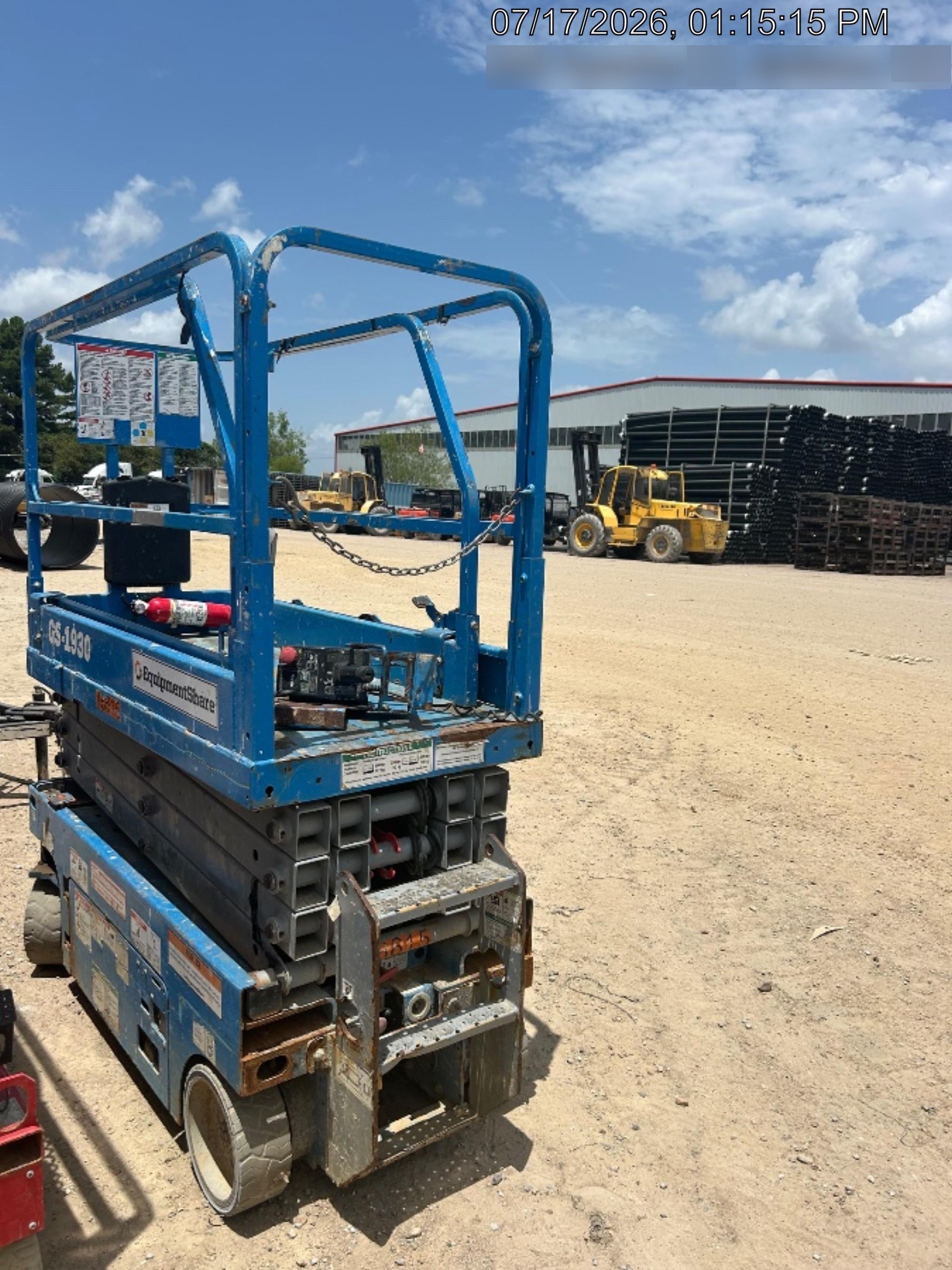 2019 Genie GS-1930 Fixed Rails with Chain Entry