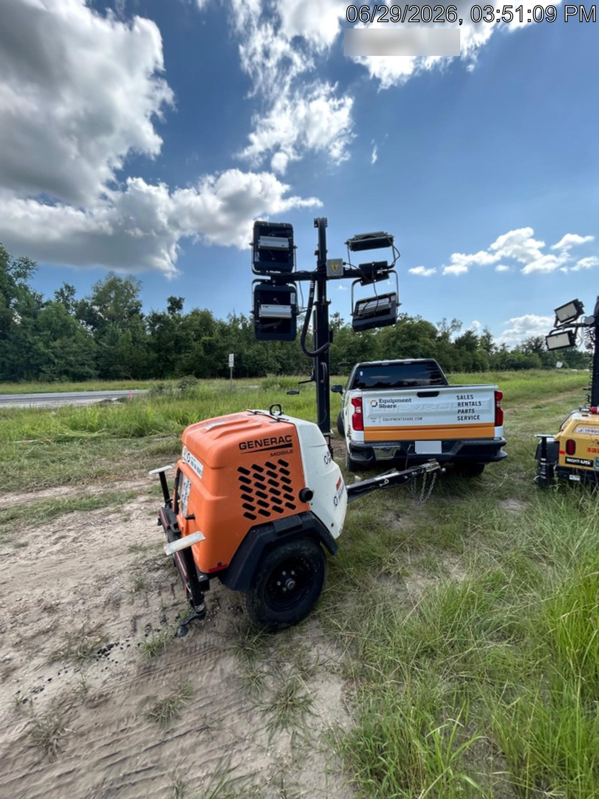 2023 Generac MLT2 Diesel, Flex Switch 120V Input, Powerzone Controller, 
(4) 320W LED Lights, 4kW Generator, 39.9 Gal Fuel Tank, 2" Ball, T3